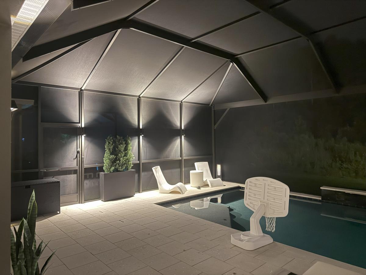 Lanai and Pool Cage Lighting for Backyard Relaxation – Lutz, FL