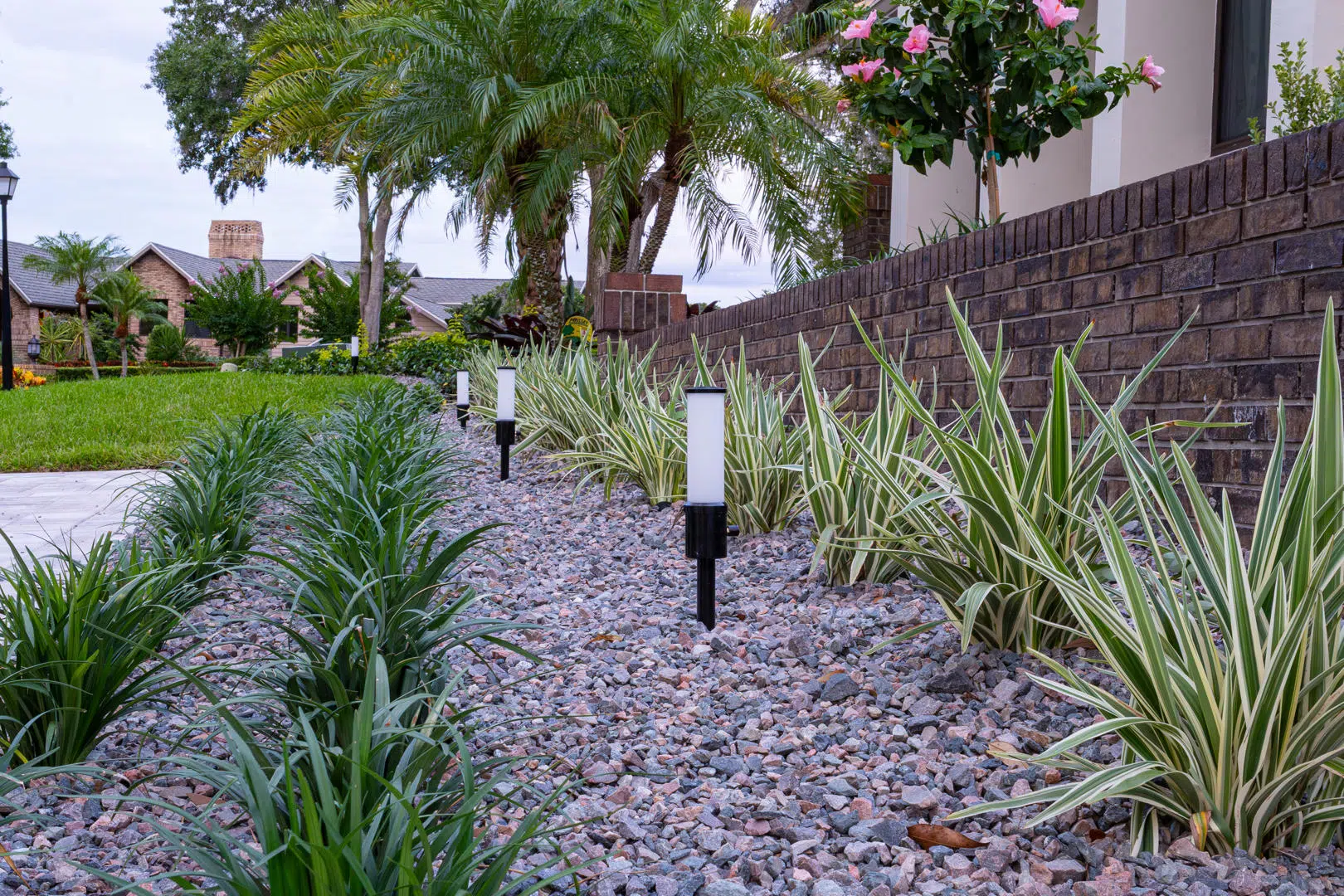 Tampa Low Voltage Path Lights Garden Rocks