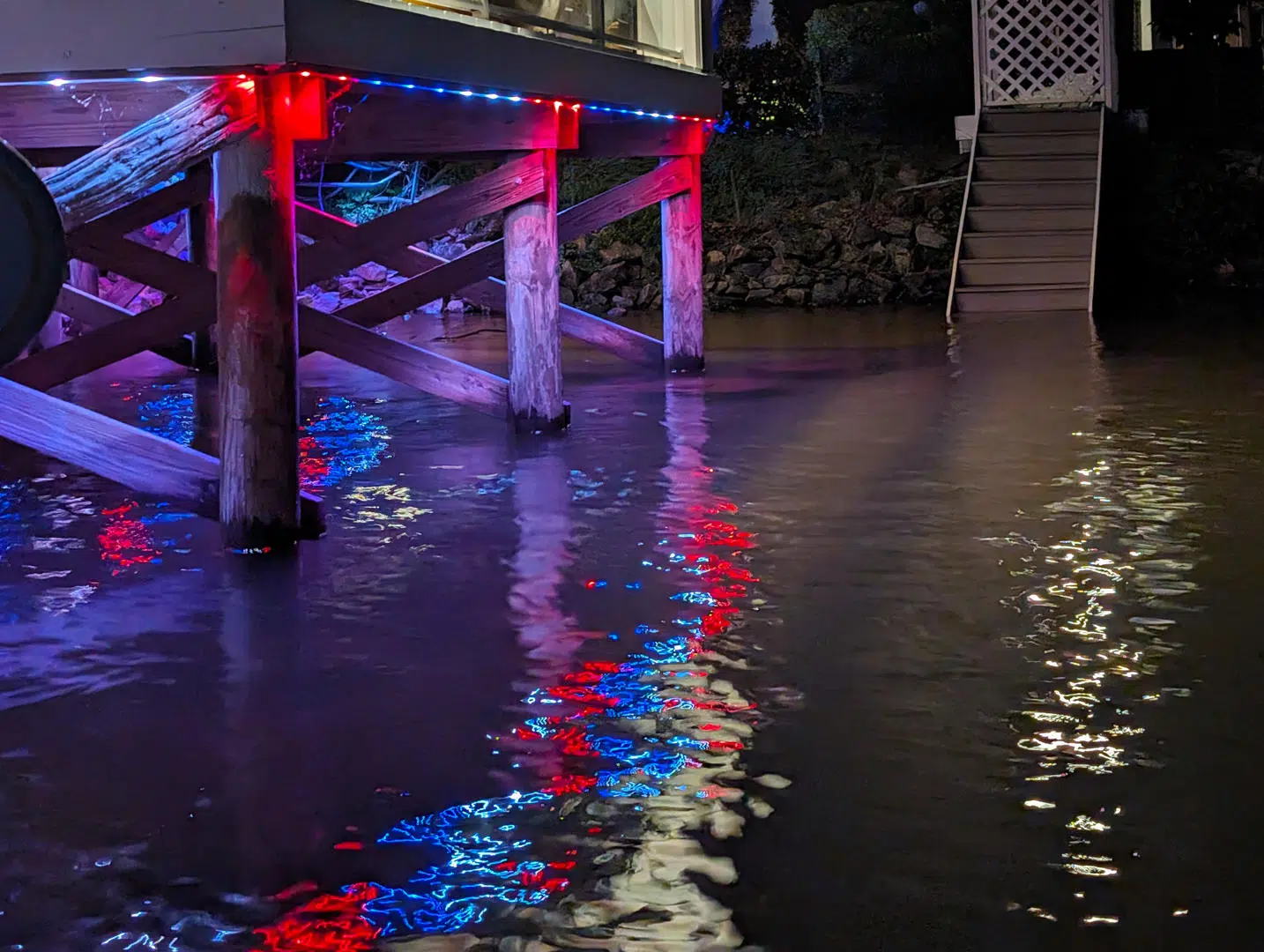 Dock Lighting with Color LEDs
